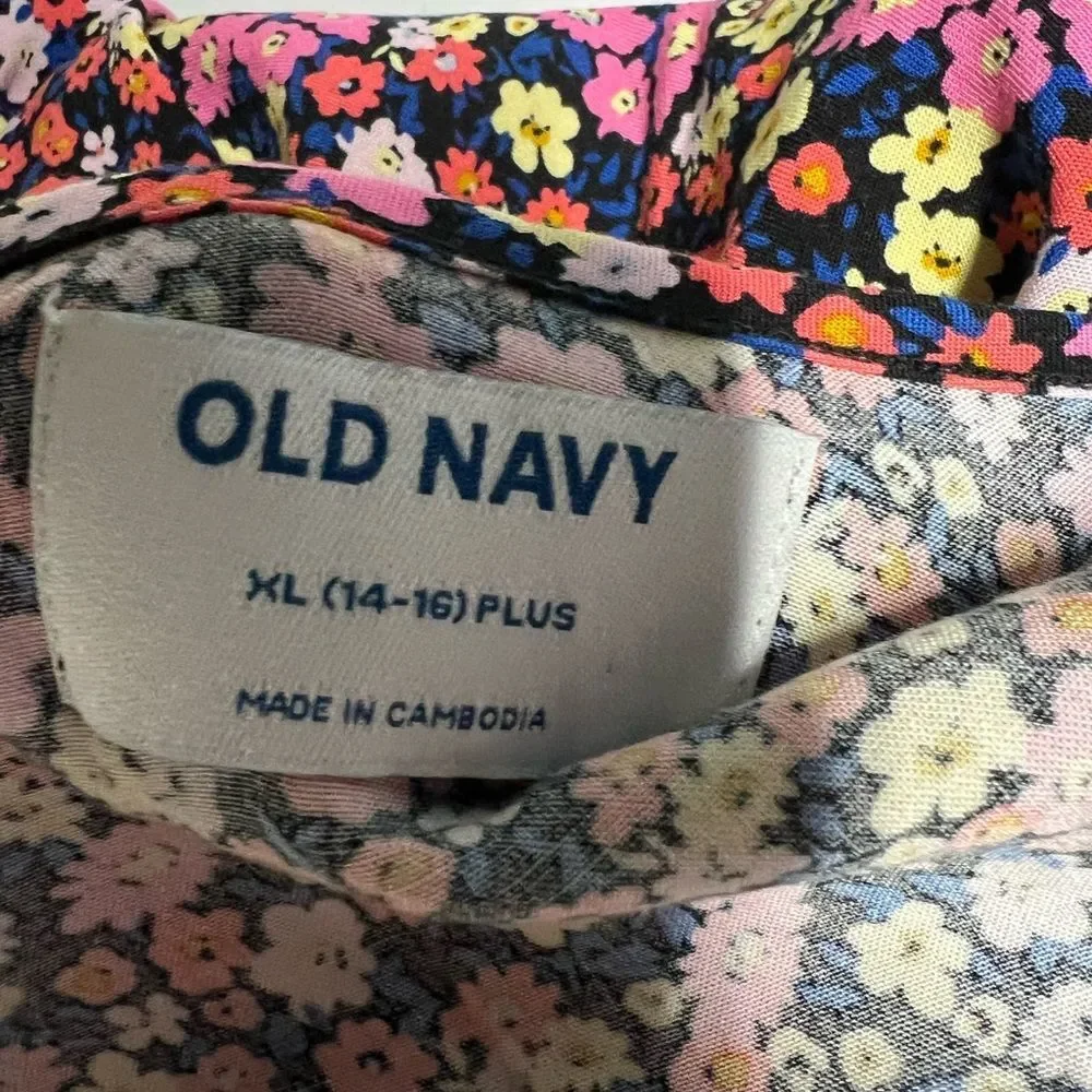 Old Navy Girls Floral Sleeveless Sundress XL 14-16 Plus